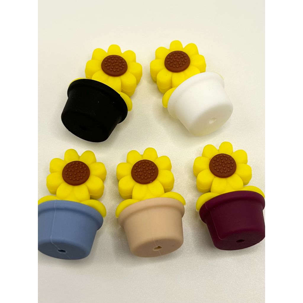 Flower Silicone Focal Beads – Beadable Bliss