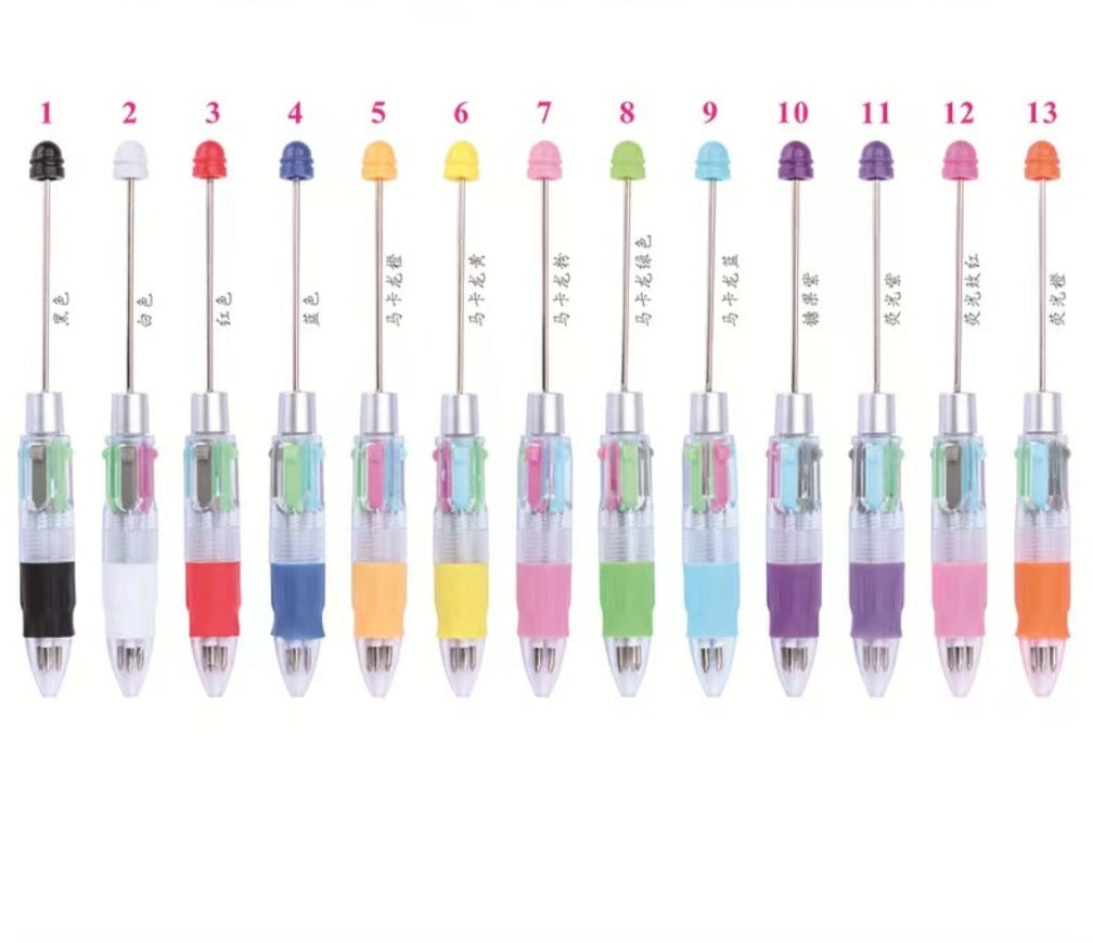 Beaded Multicolor Pens – Beadable Bliss