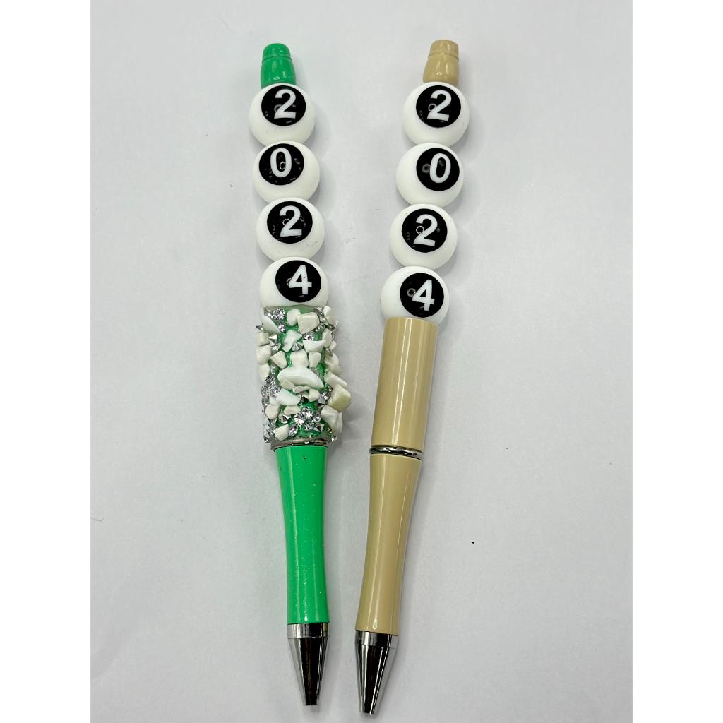 Numbers to Write 2024- Silicone Printed Beads