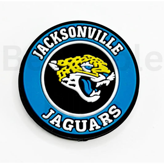 USA America Football Team Jacksonville Jagua Round Silicone Focal Beads