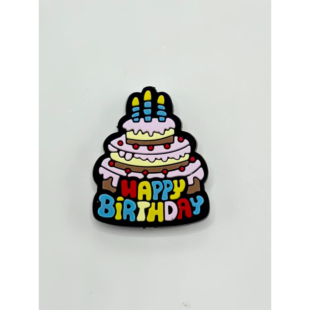 Happy Birthday Silicone Focal Beads