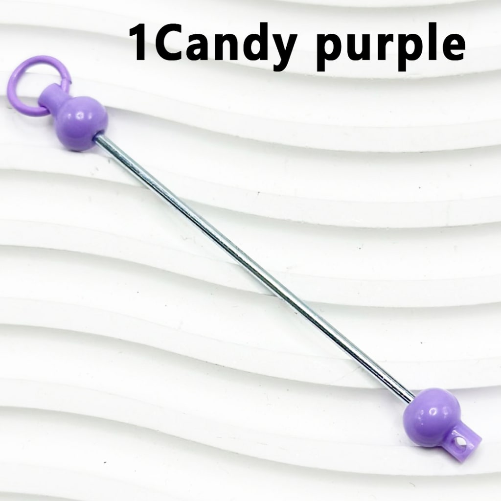 Beadable Bars for DIY Keychains and Accessories, Solid Colors, 90mm, Please Read the Description