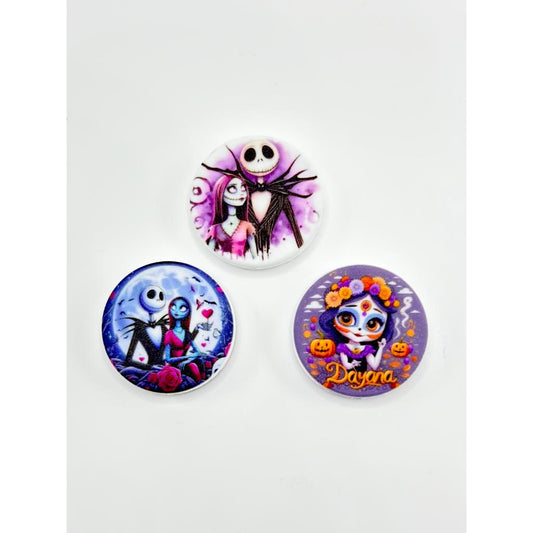 Salli and Jak Collections Of Halloween Silicone Focal Beads Random Mix