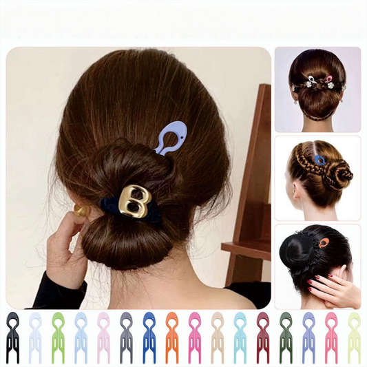 U Shape Updo Comb Hair Accessories Hair Clip Hairpin in Solid Color, 23*80MM