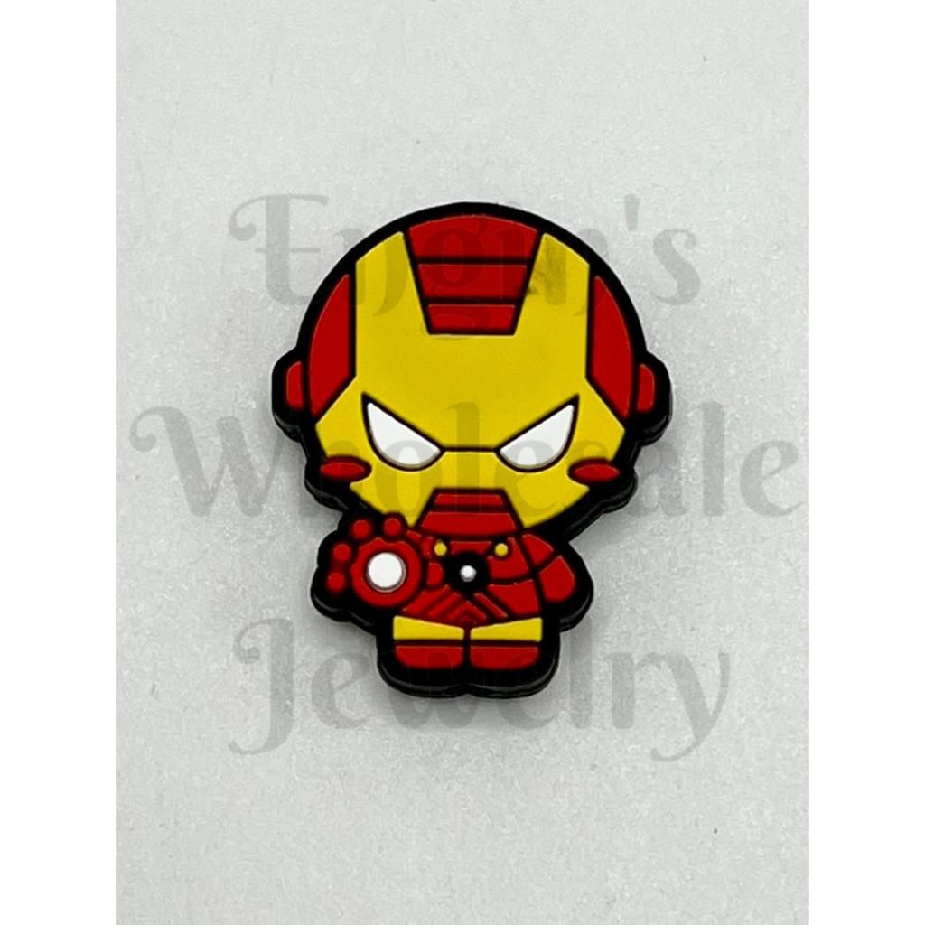 Cartoon Iron Man Baby Silicone Focal Beads