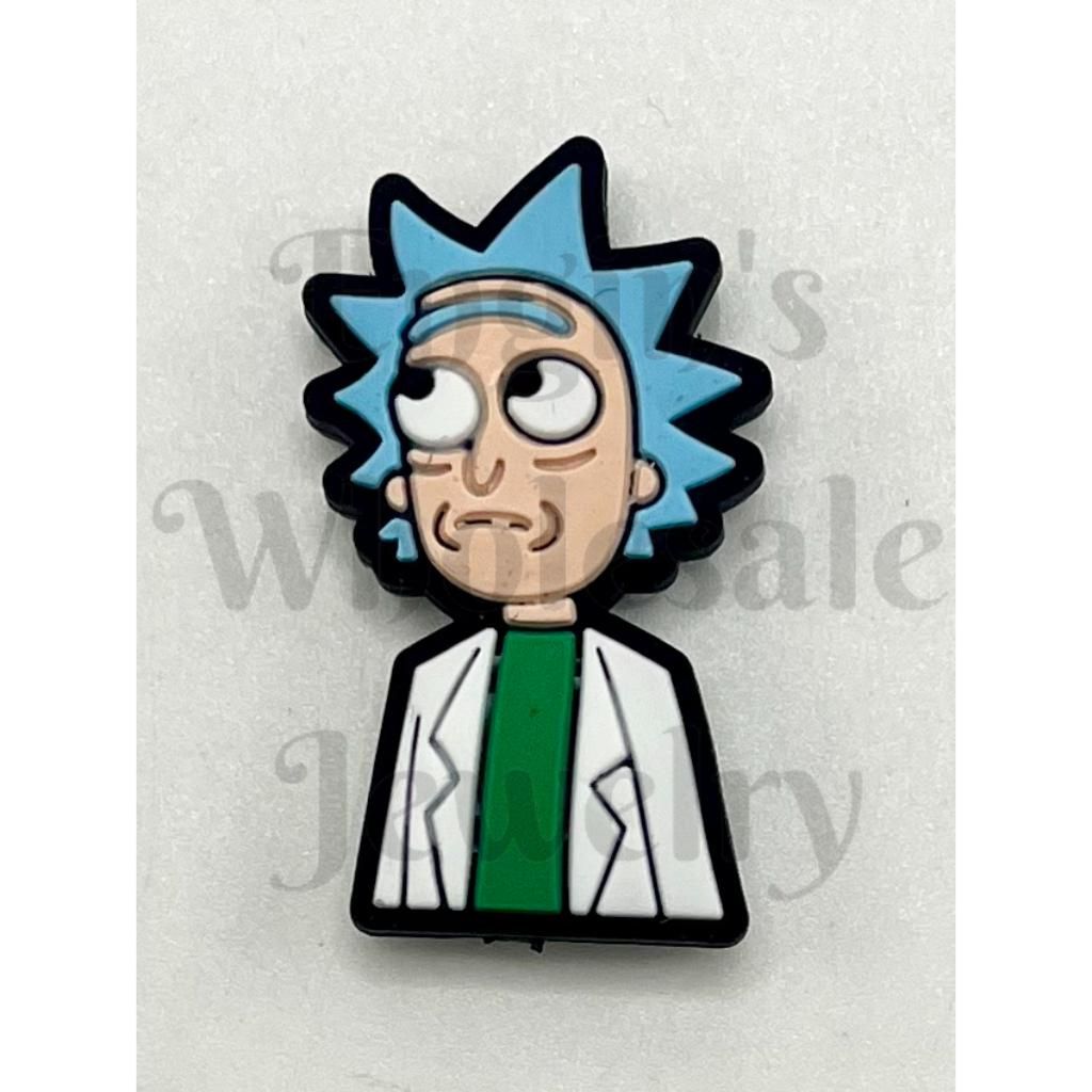 Cartoon Ric and Mort, Ric Sanche Silicone Focal Beads