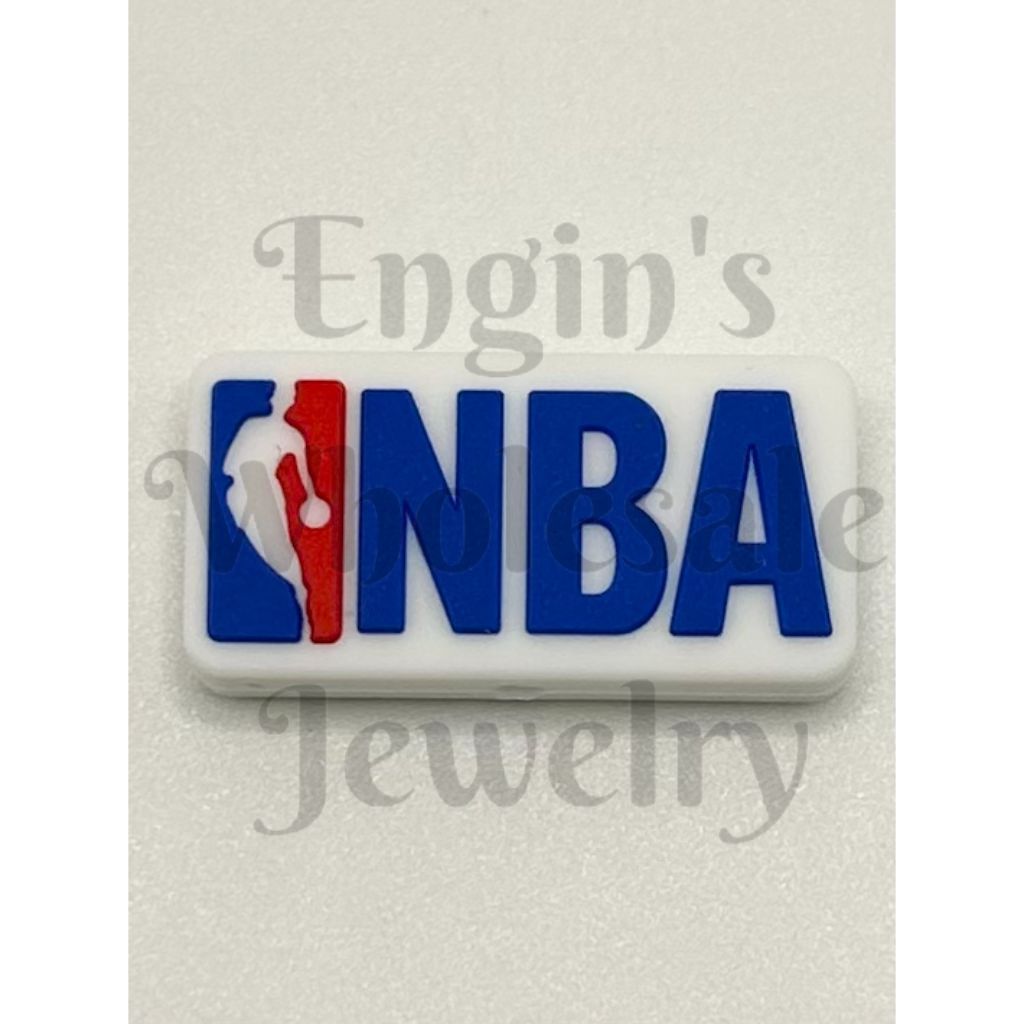 Basketball Silicone Focal Beads