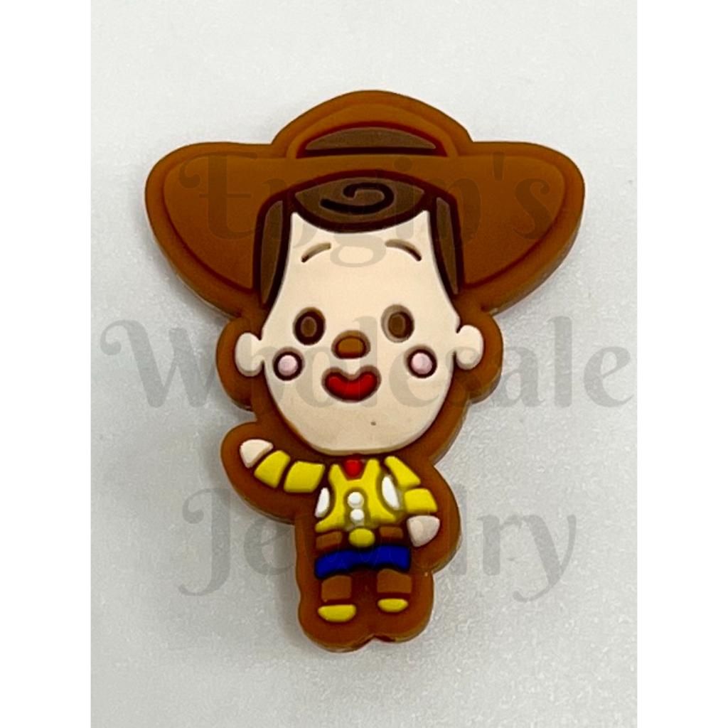 Cartoon Toy Story Cowboy Sheriff Woody Silicone Focal Beads