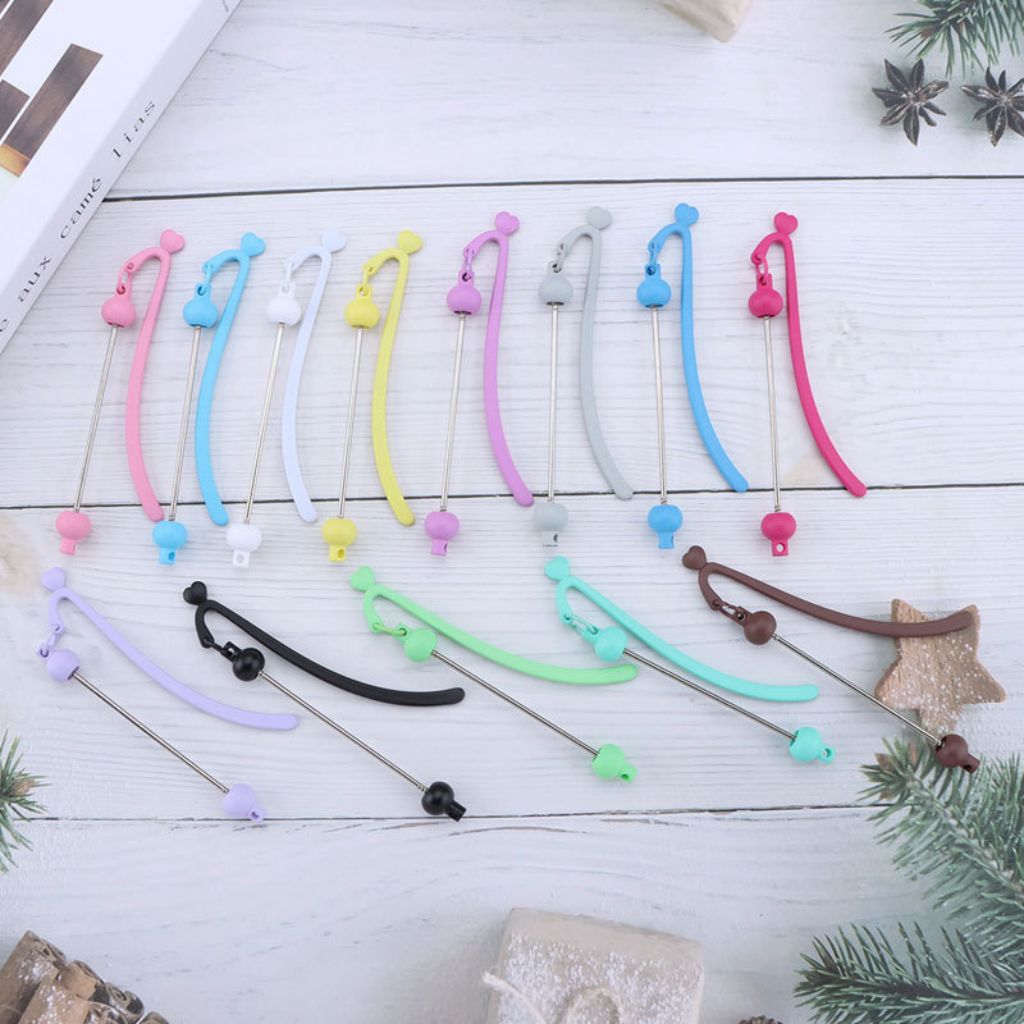 DIY Beadable Plastic Bookmarks in Solid Colors, 90MM, Important: Please Read the Description