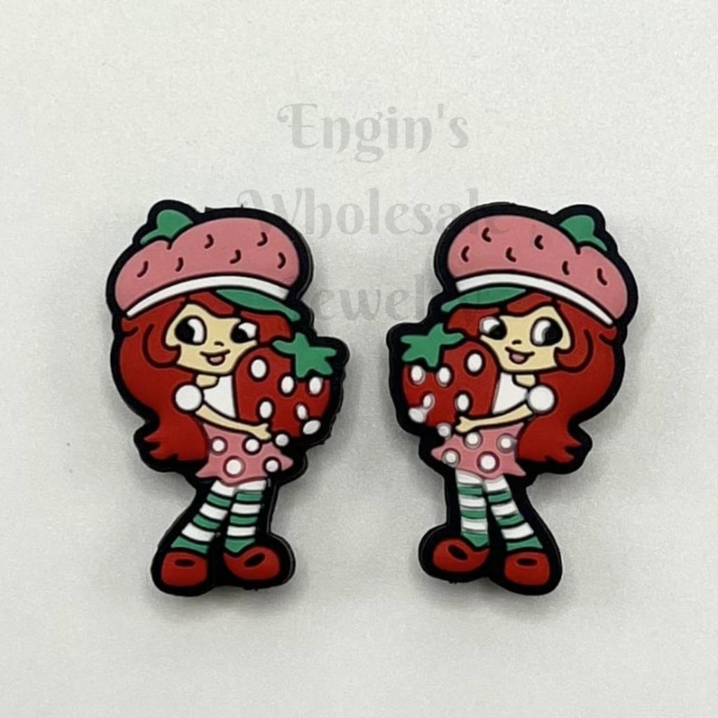 Strawberry Short Cake Silicone Focal Beads