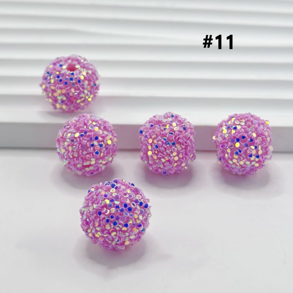 Sugar Beads Sparkling Rhinestone Beads 16mm