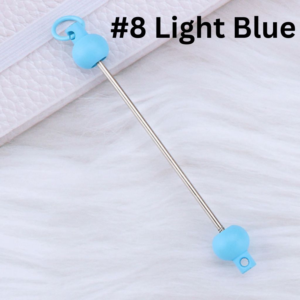 DIY Beadable Bar for Keychains in Solid Colors, Length 95MM, Please Read the Description