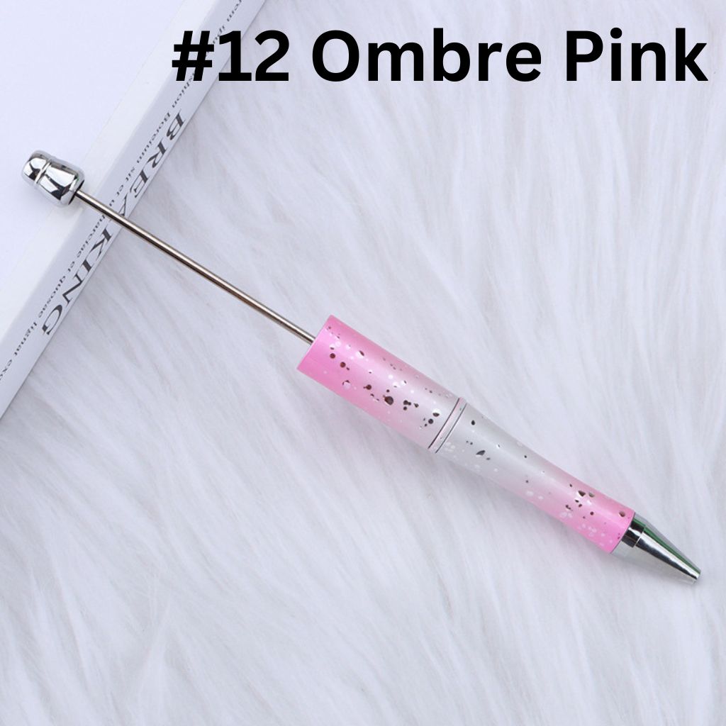 New Style DIY Star Sky Beadable Pens in Ombre Colors, 147MM