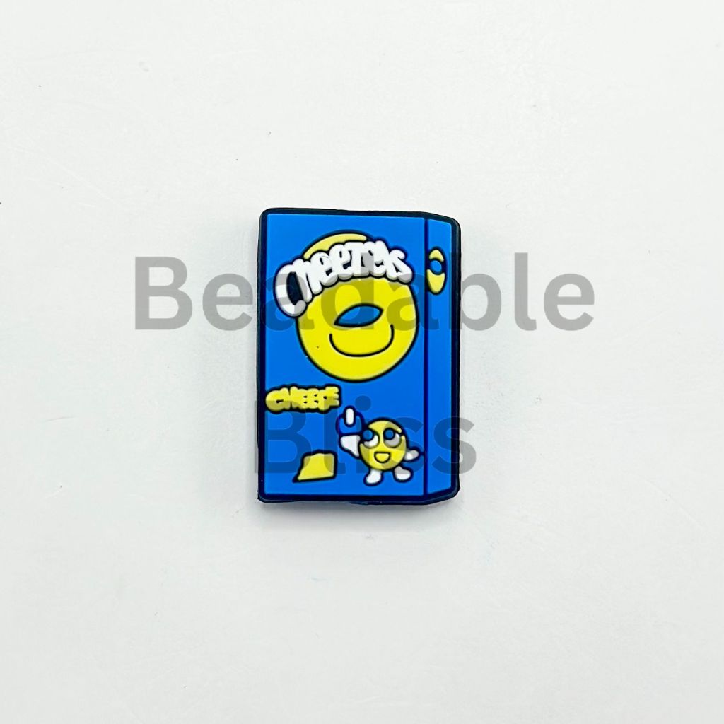 Cheezeos Snack Cookie Biscuit Silicone Focal Beads