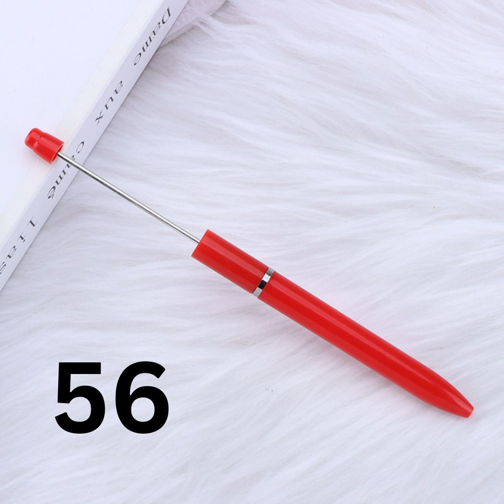 New Style Plastic Beadable Pens - Beaded Pens in Solid Colors, Please Read Description
