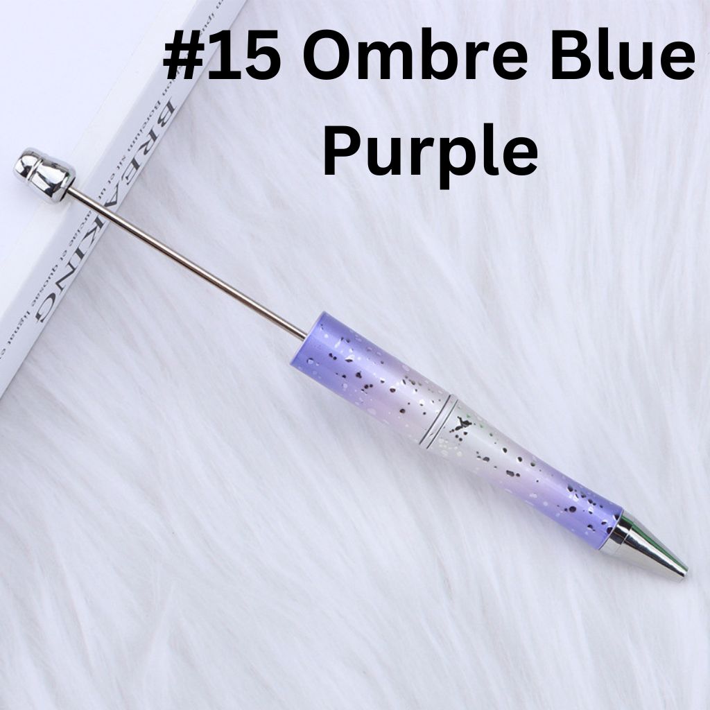 New Style DIY Star Sky Beadable Pens in Ombre Colors, 147MM