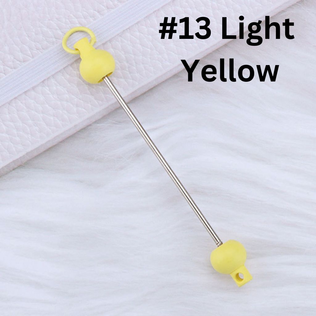 DIY Beadable Bar for Keychains in Solid Colors, Length 95MM, Please Read the Description