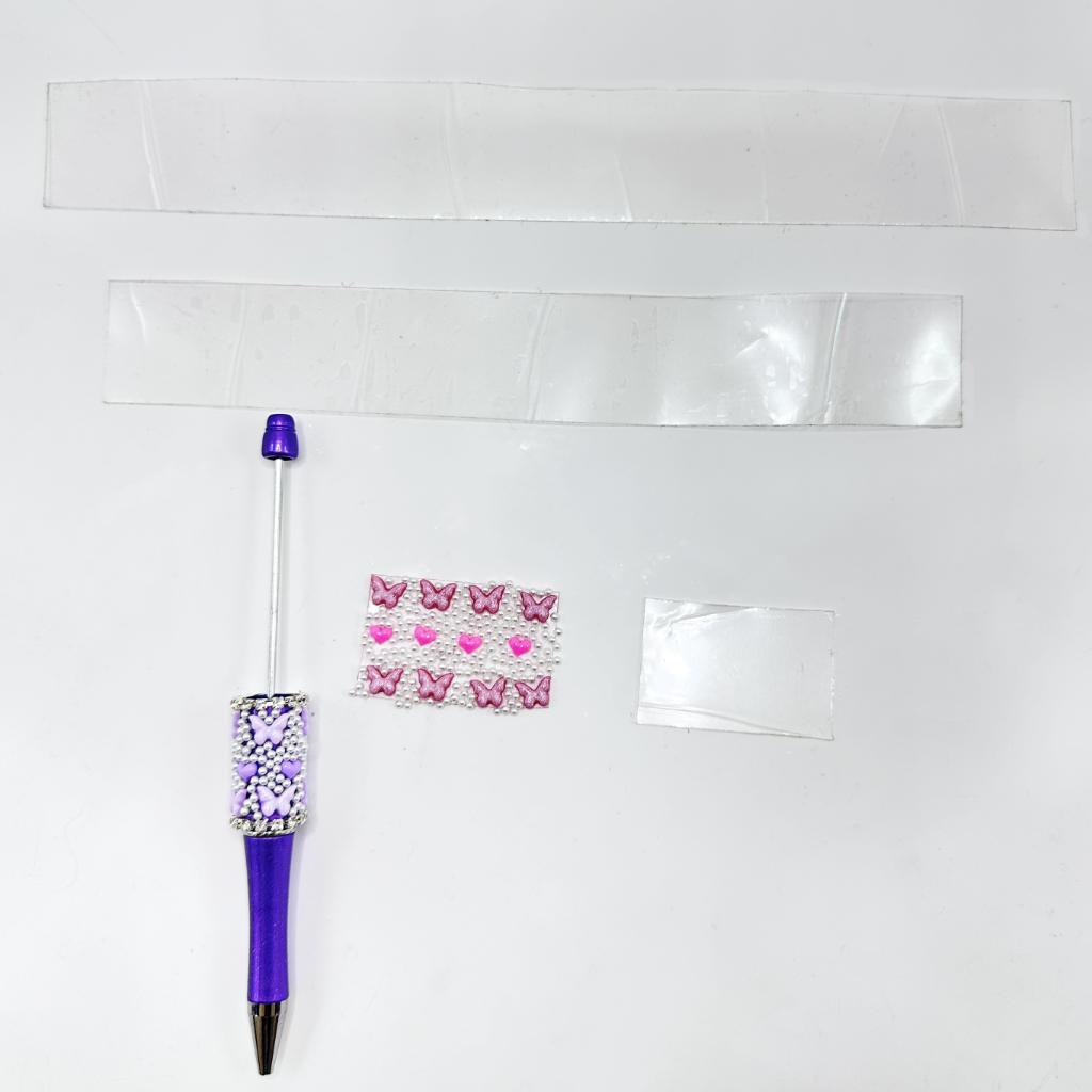 DIY Clear Adhesive Wrap for Pen, 78 Small Pieces in 1 Sheet, Please Read the Description