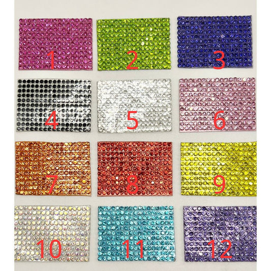 Rhinestones Wraps for Beadable Pen, Random Mix, 28mm by 38mm