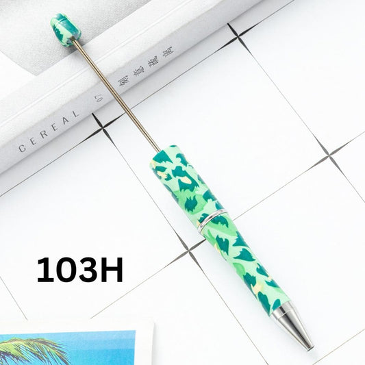 Green Leafs Camo Printed Beadable Pens Number 103H