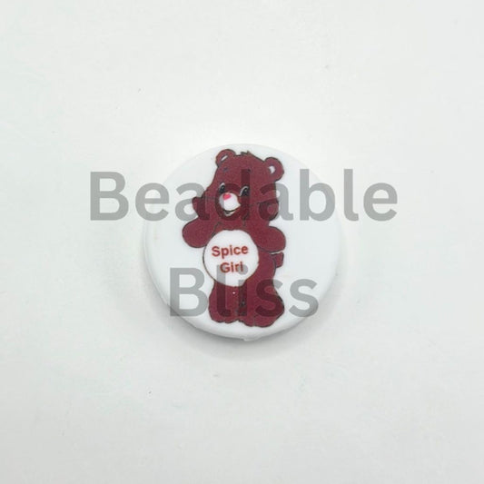 Spice Girl Cute Bear Silicone Focal Beads