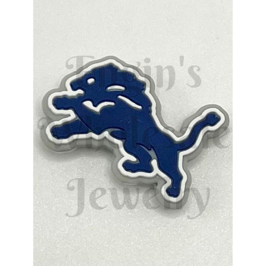 Detroit Lions Football Silicone Focal Beads