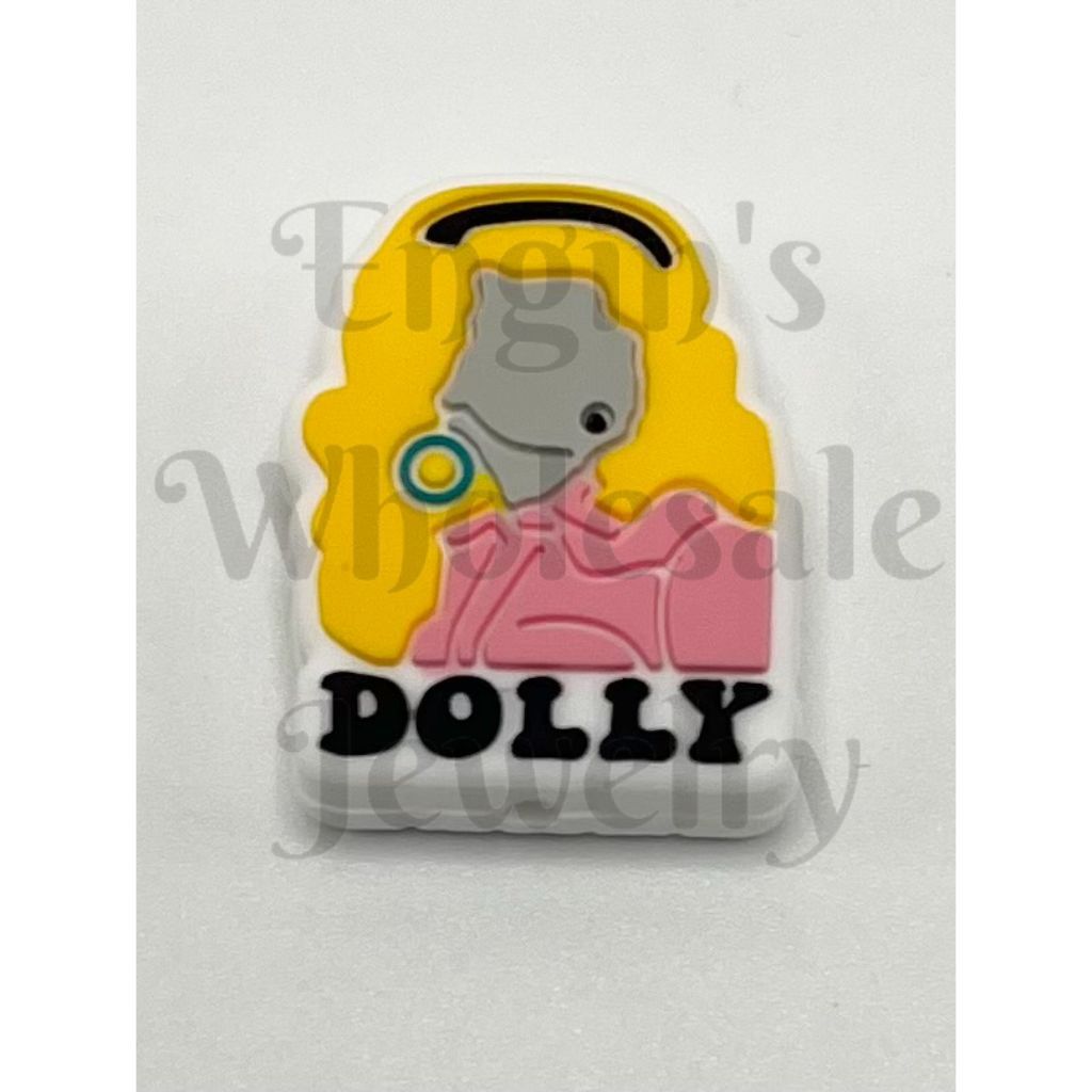 Cartoon Dolly Silicone Focal Beads