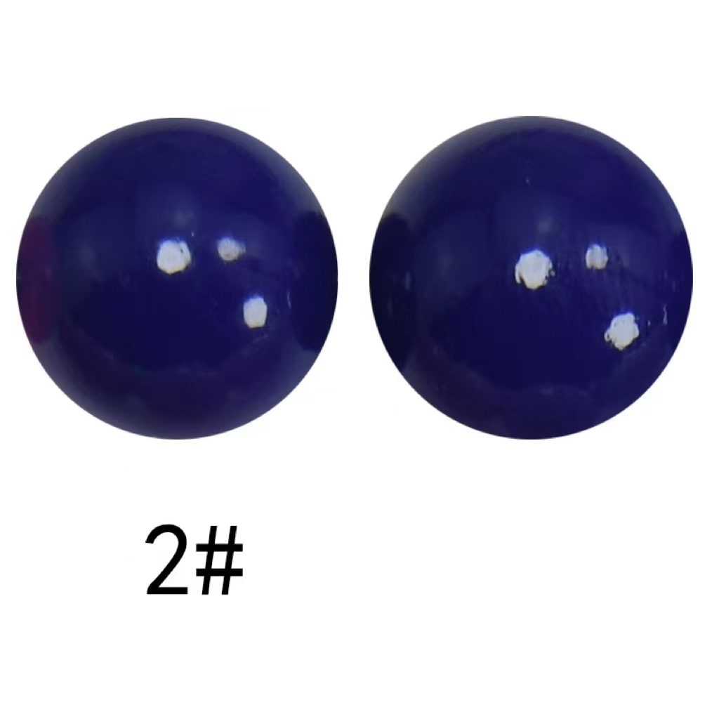 Extra Glossy Opal Silicone Beads, Solid Color, 15mm