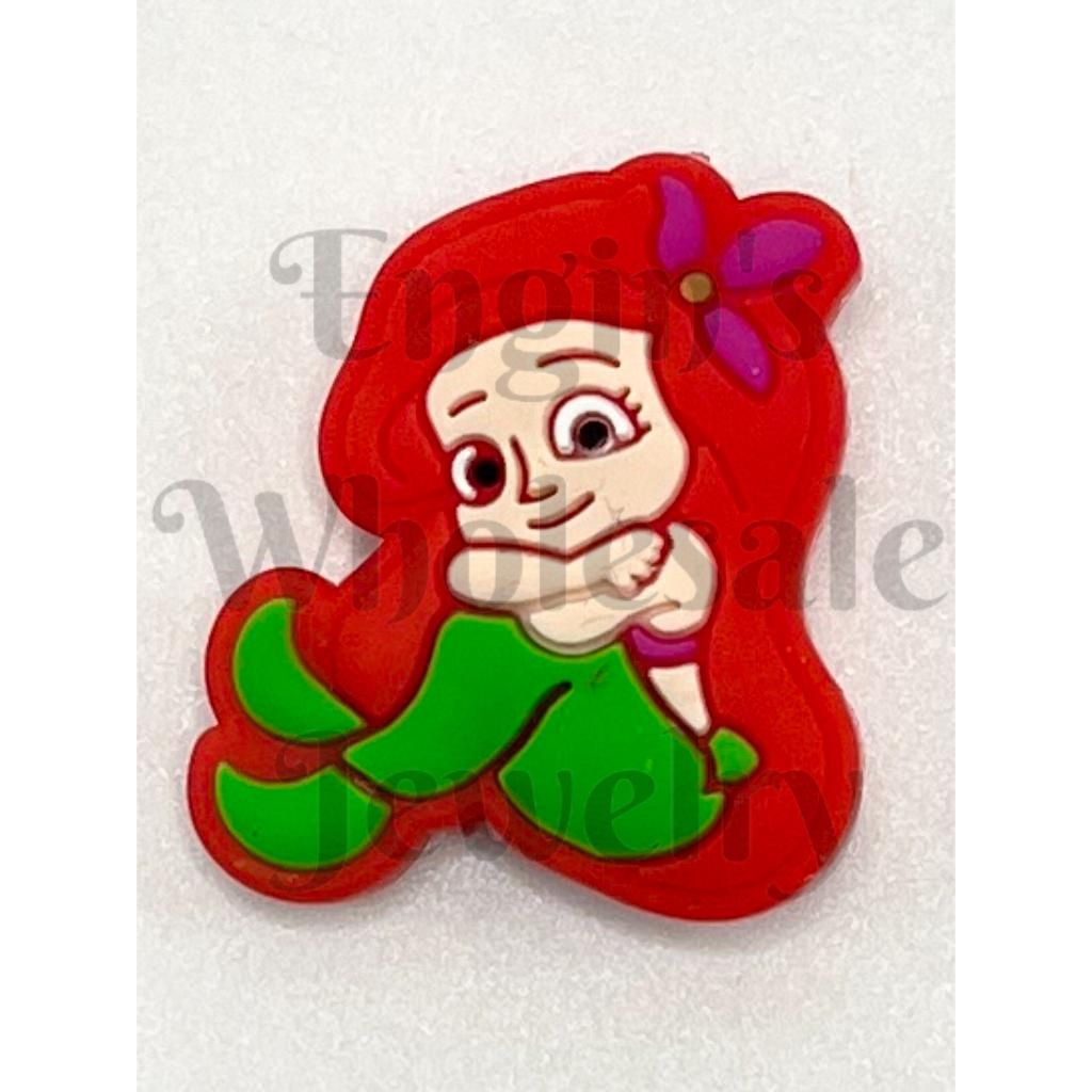 Red Mermaid Sea-maid Silicone Focal Beads