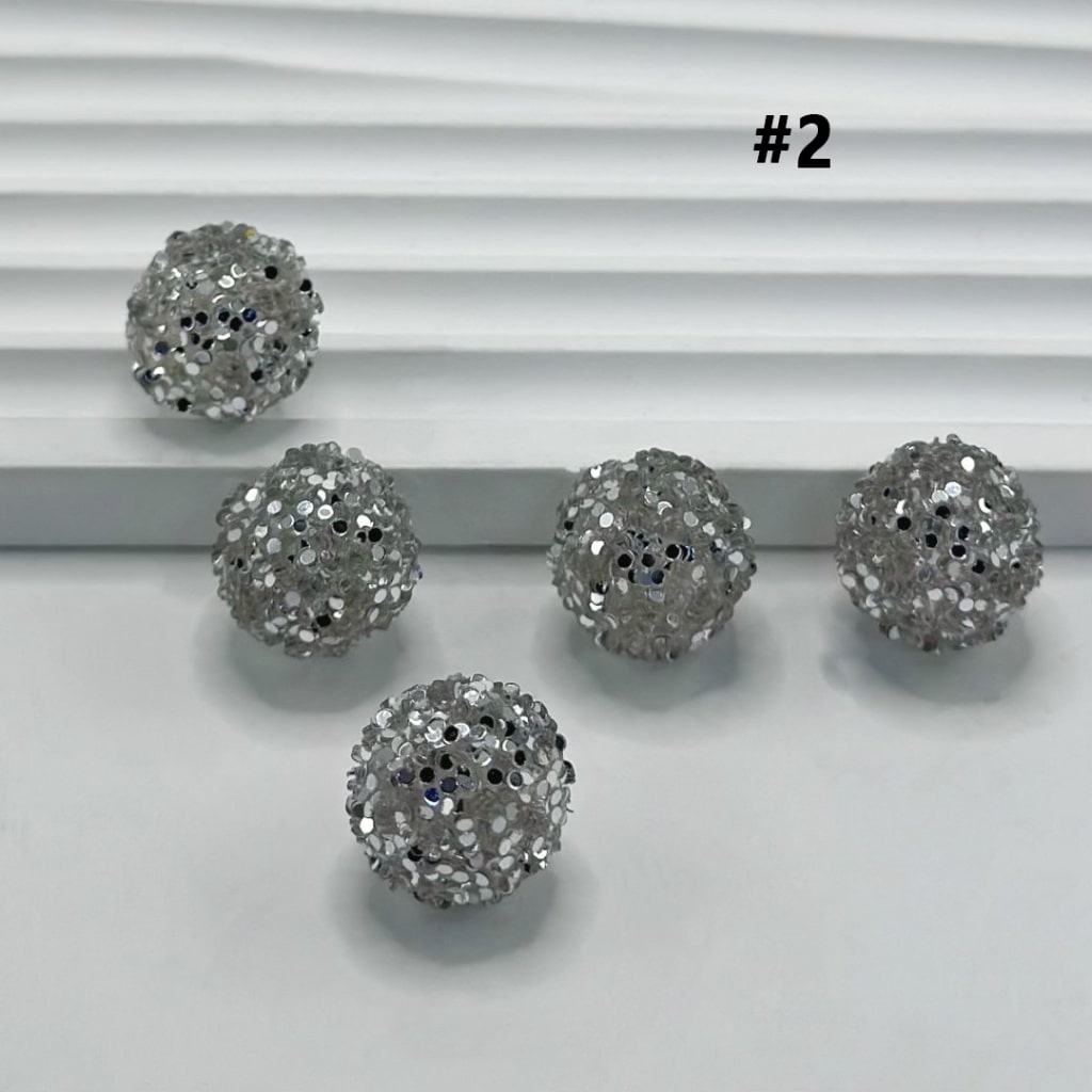 Sugar Beads Sparkling Rhinestone Beads 16mm