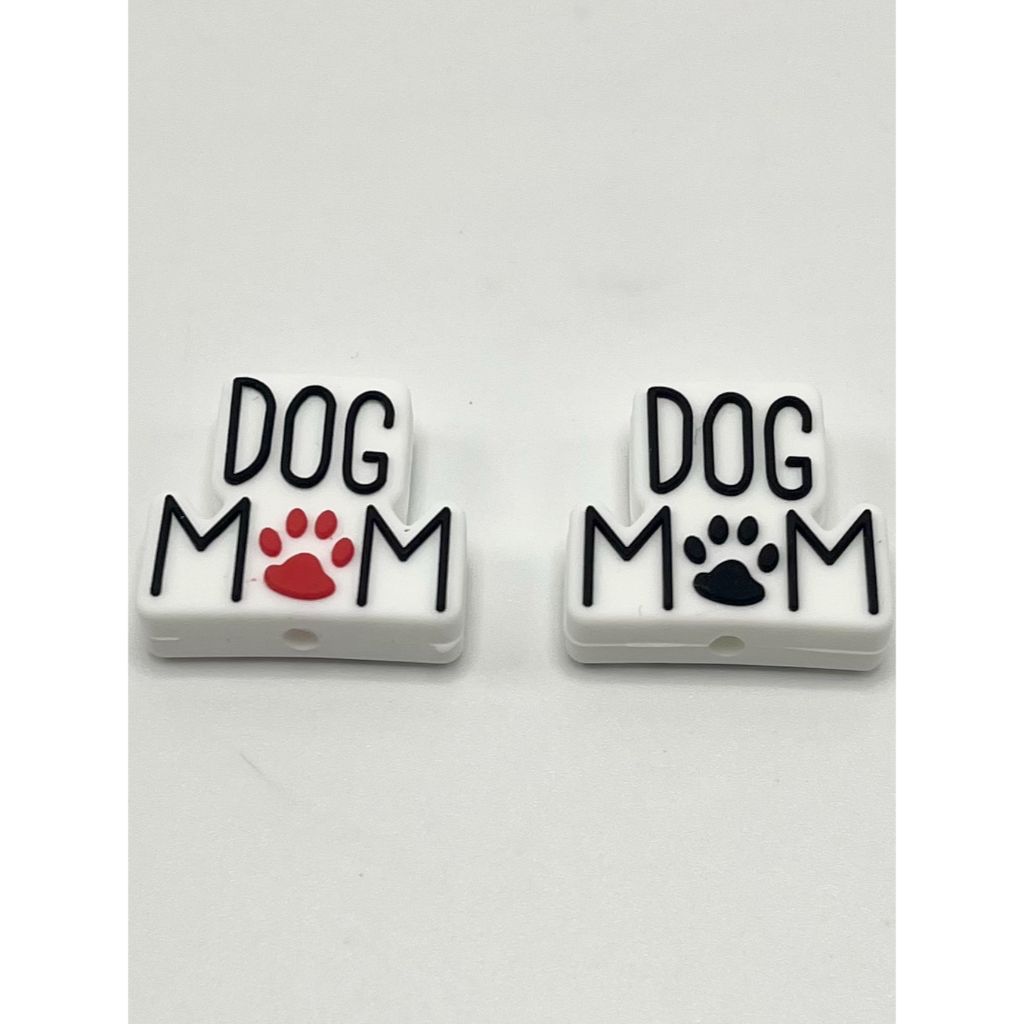 Dog Mom Silicone Focal Beads