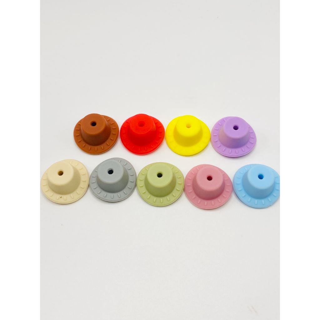 Cowboy Hats 3D Silicone Focal Beads