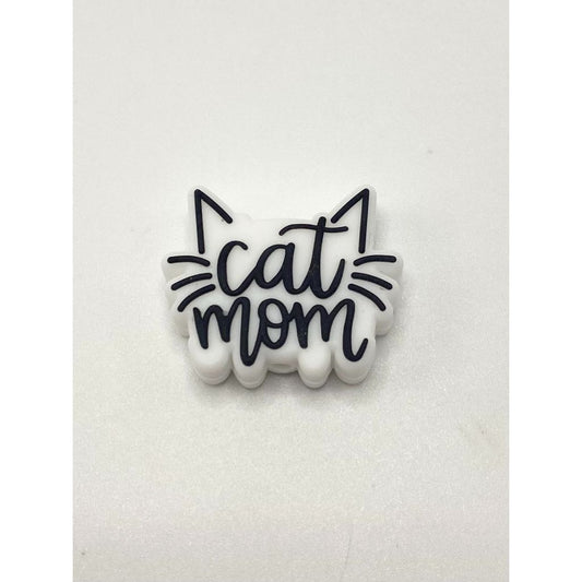 Cat Mom Silicone Focal Beads