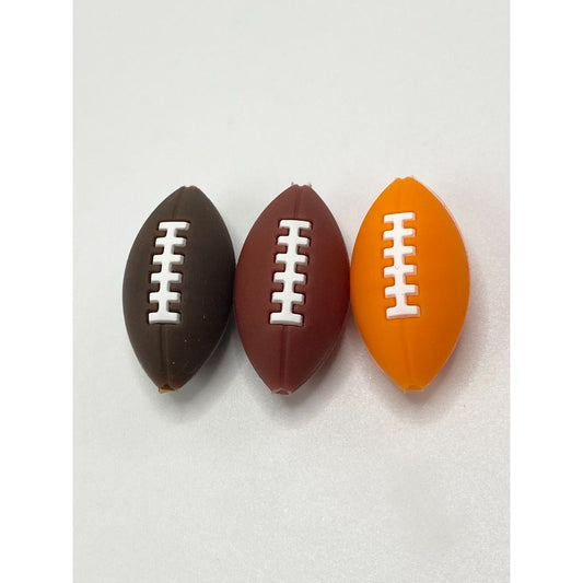 3D Football Ball Silicone Focal Beads