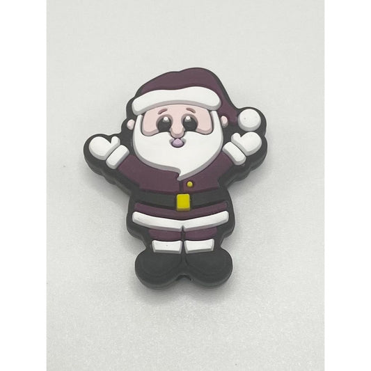 Christmas Santa Claus Snow Ball Silicone Focal Beads