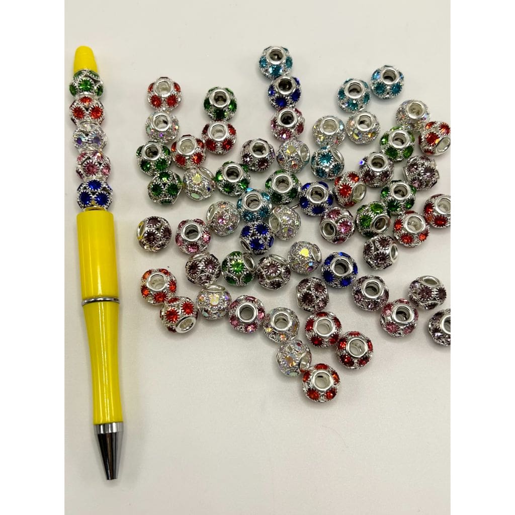 Spacer with Welding Crystal Rhinestone, 12mm