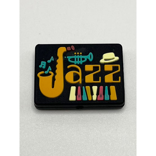 Jazz Music Saxophone Silicone Focal Beads