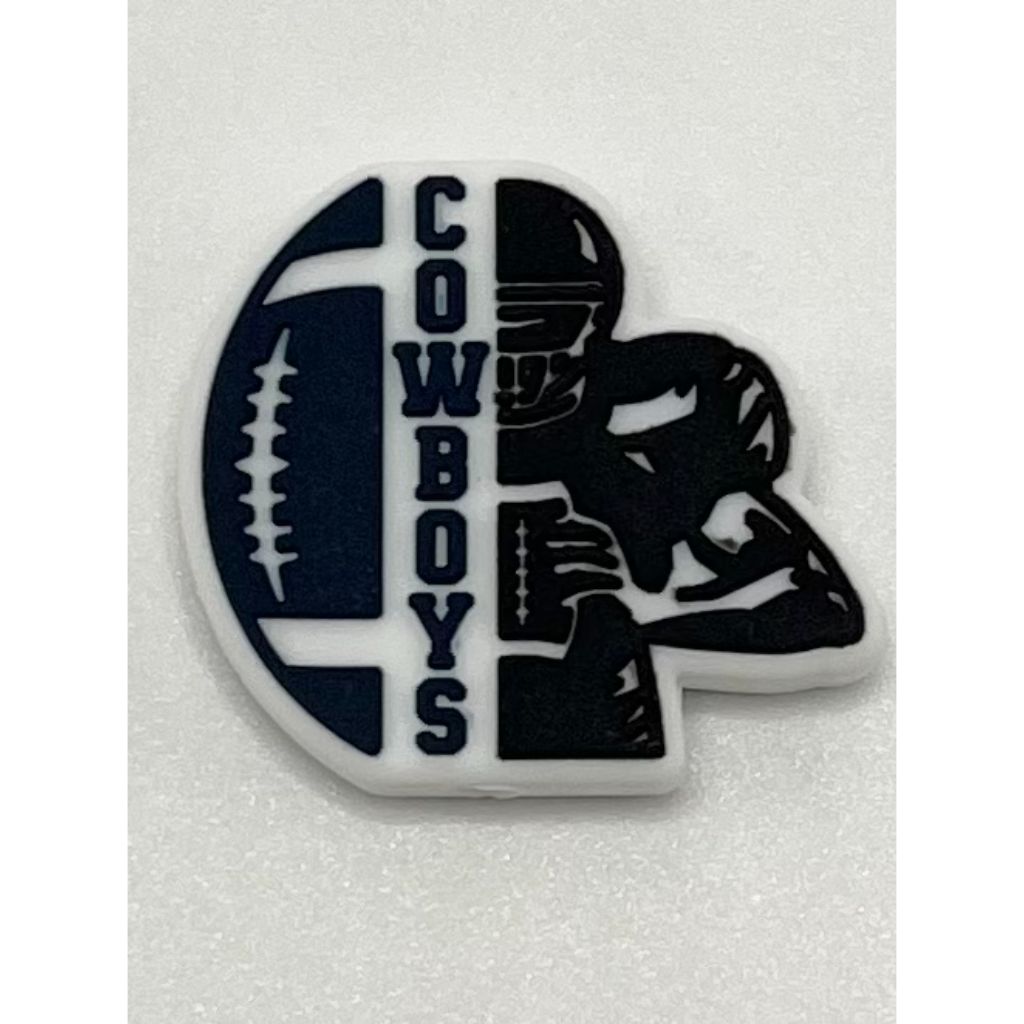 Cowboys Football Silicone Focal Beads