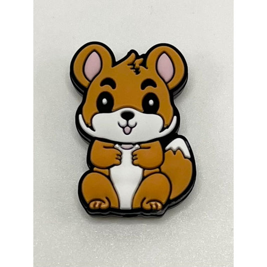 Cute Fox Silicone Focal Beads