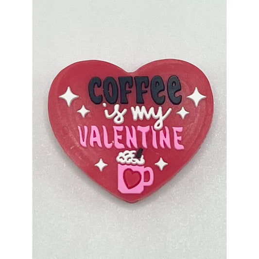 Coffee Is My Valentine Silicone Focal Beads