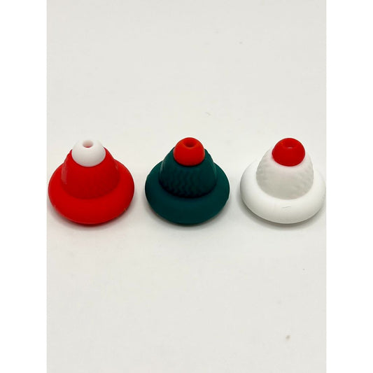 Beanie Christmas Hat 3D Silicone Focal Beads