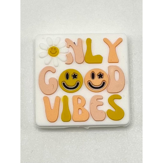 Only Good Vibes Silicone Focal Beads