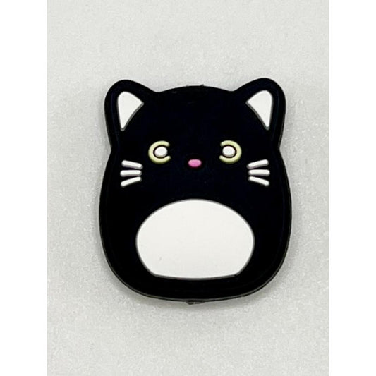 Cute Black Cat Silicone Focal Beads