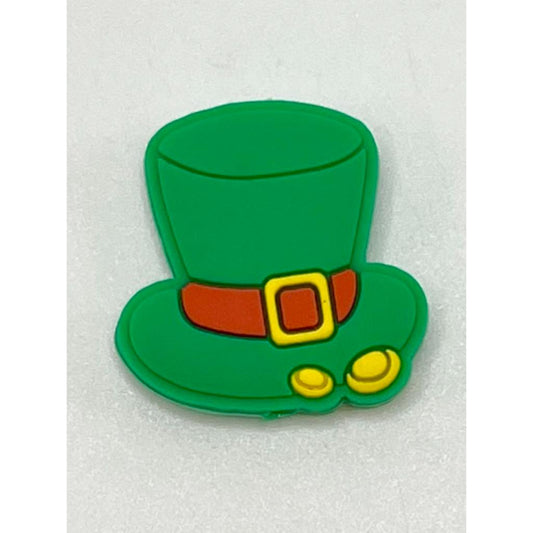 Green Hat St Patrick's Day Silicone Focal Beads