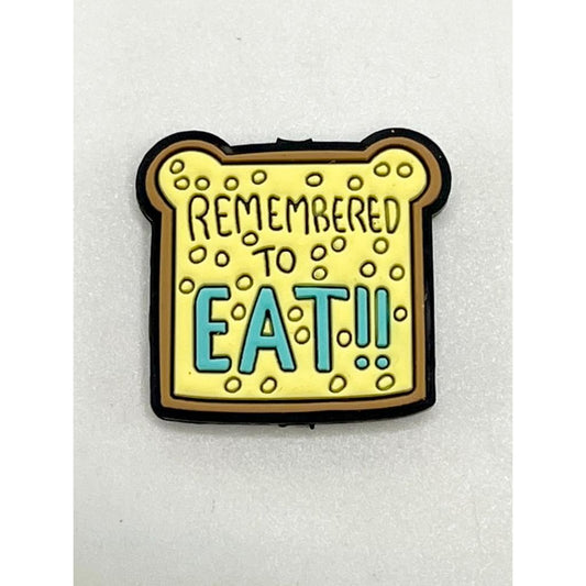 Remembered To Eat Toast Bread Silicone Focal Beads