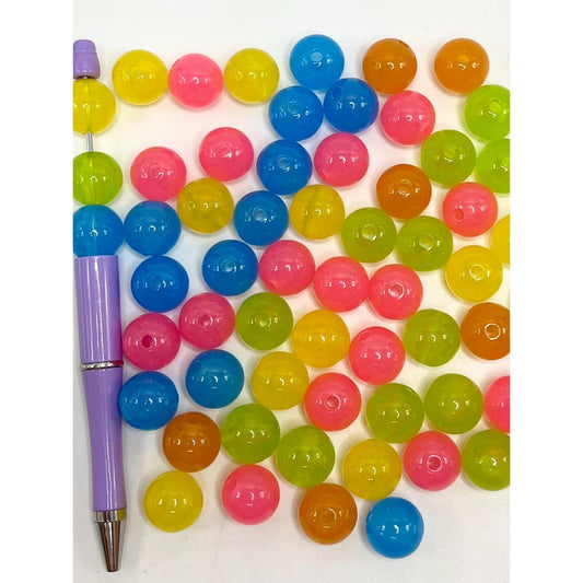 Jelly Beads, Acrylic Beads Jelly Candy Color, 16mm