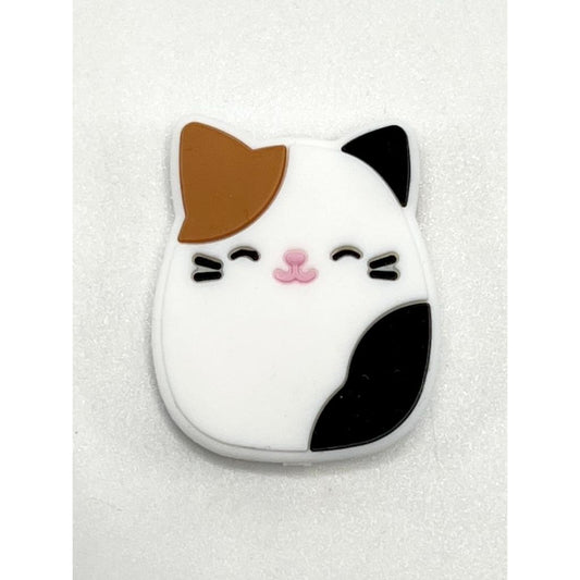 Cute Squish Mellow Cat Silicone Focal Beads