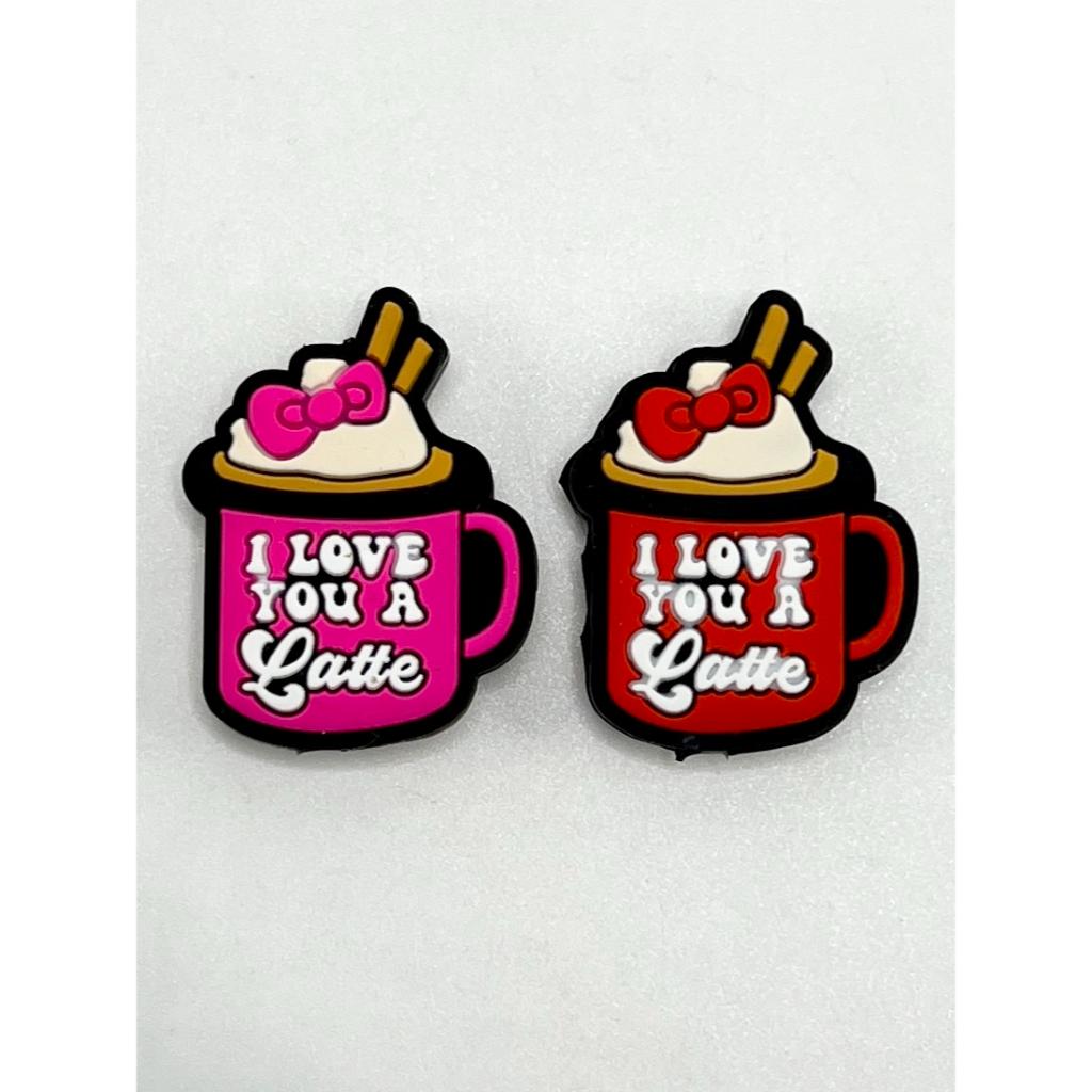 I Love You A Latte Mug Cup Silicone Focal Beads