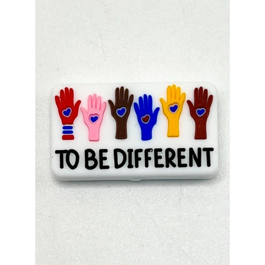 To Be Different Raise One's Hand Hands Silicone Focal Beads