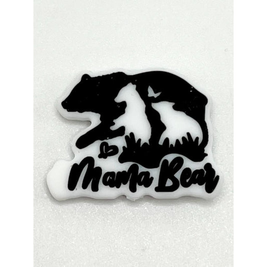 Mama Bear Silicone Focal Beads